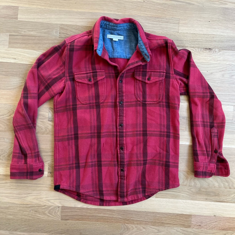 Outerknown Blanket Shirt - Plaid - MSRP $168